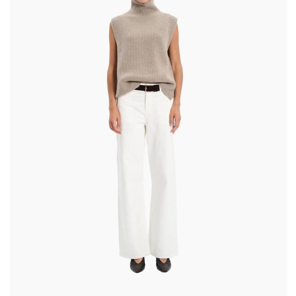 NEW ARCH4 CASHMERE amalfi vest in beige melange